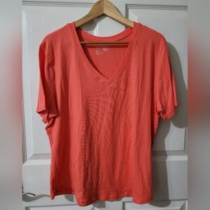 TERRA AND SKY V-Neck Top T-shirt Size 0X 14W